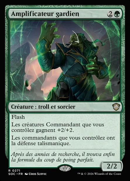 Amplificateur gardien, carte Magic SOC 271 — extension Secrets of Strixhaven Commander