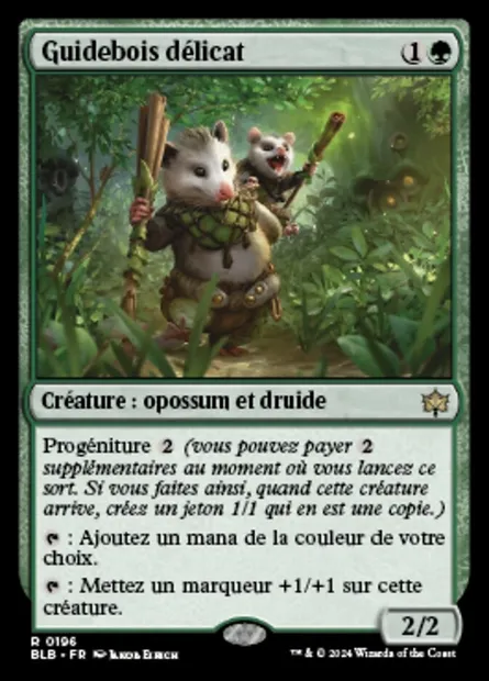 Guidebois délicat, carte Magic BLB 196 — extension Bloomburrow