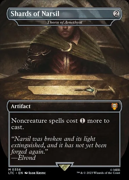 Éclat d'améthyste, carte Magic LTC 356 — extension Tales of Middle-earth Commander