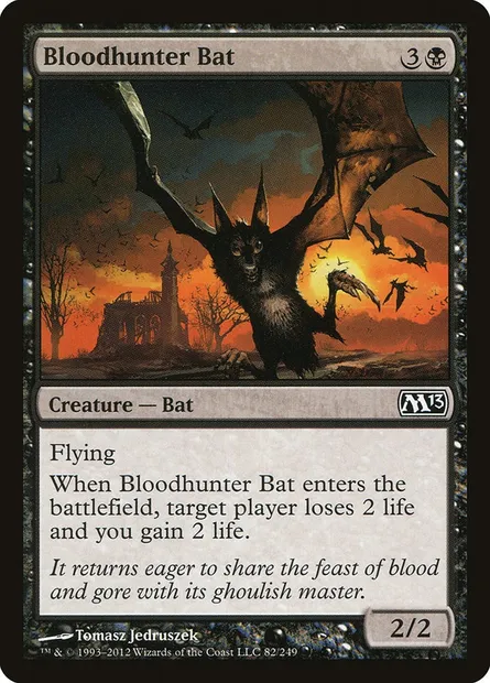 Bloodhunter Bat, Magic card M13 82 — Magic 2013 set