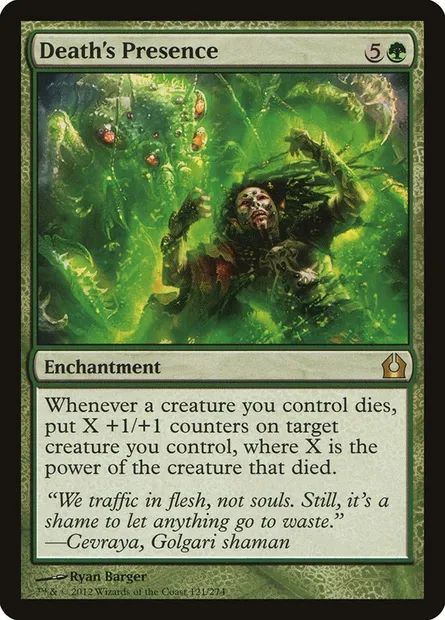 Death's Presence, Magic card RTR 121 — Return to Ravnica set
