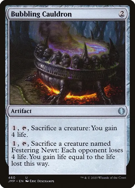 Bubbling Cauldron, Magic card JMP 460 — Jumpstart set