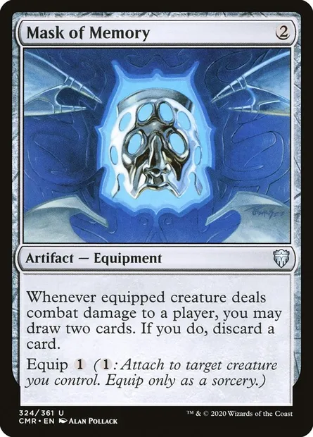 Mask of Memory, Magic card CMR 324 — Commander Legends set