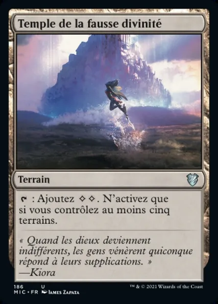 Temple de la fausse divinité, carte Magic MIC 186 — extension Midnight Hunt Commander
