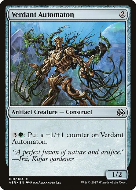 Verdant Automaton, Magic card AER 180 — Aether Revolt set