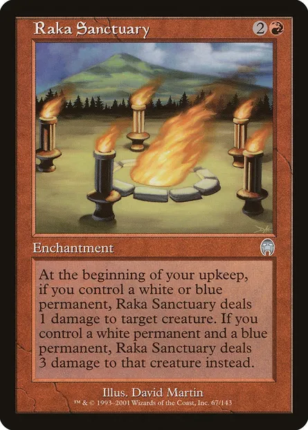 Raka Sanctuary, Magic card APC 67 — Apocalypse set