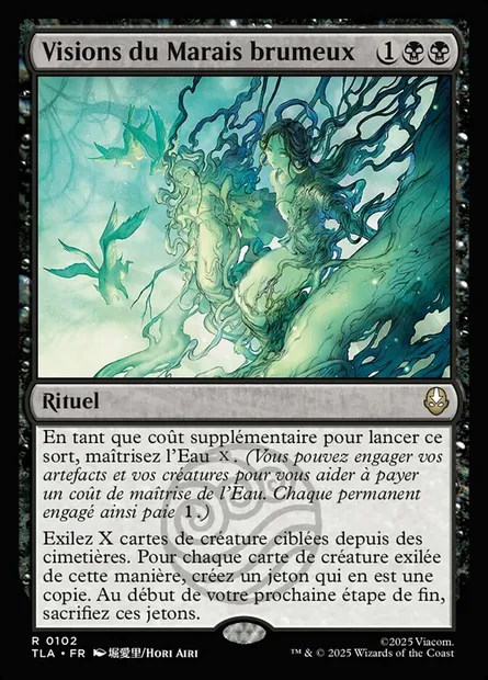 Visions du Marais brumeux, carte Magic TLA 102 — extension Avatar: The Last Airbender