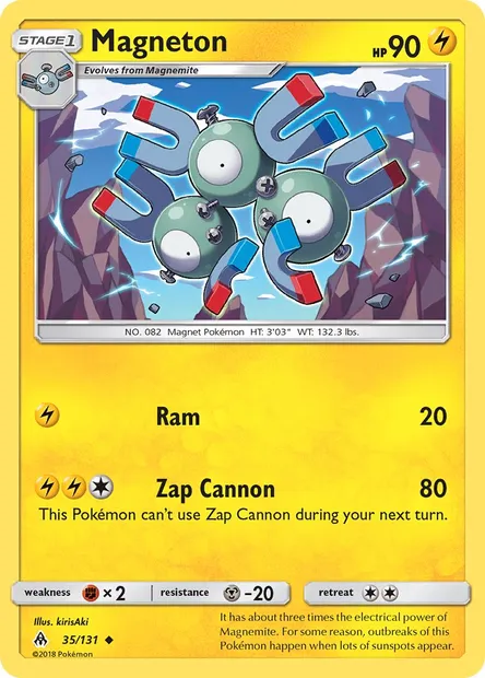 Magneton, Pokémon card FLI 35 — Forbidden Light set