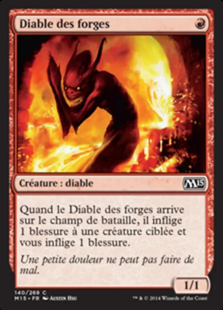 Diable des forges, carte Magic M15 140 — extension Magic 2015