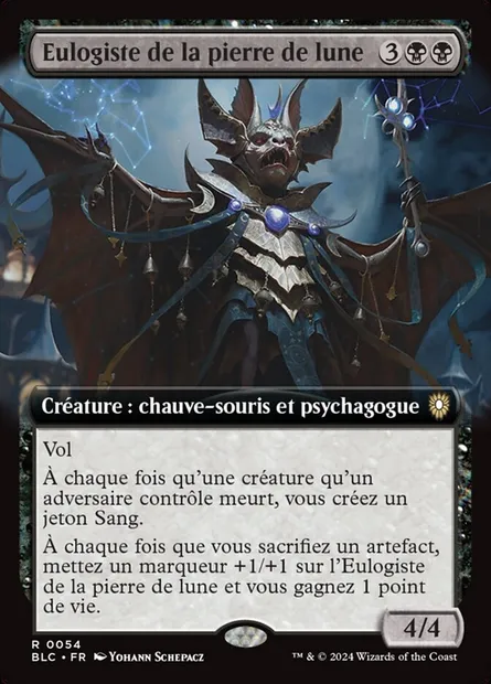 Eulogiste de la pierre de lune, carte Magic BLC 54 — extension Bloomburrow Commander