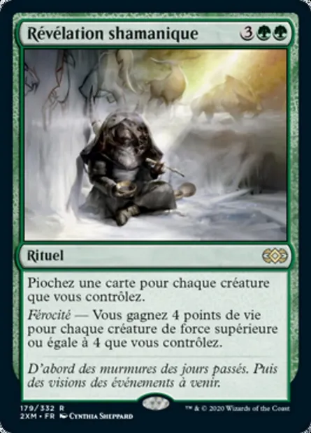 Révélation shamanique, carte Magic 2XM 179 — extension Double Masters