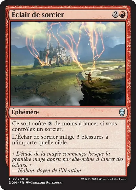 Éclair de sorcier, carte Magic DOM 152 — extension Dominaria