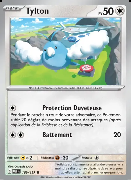 Tylton, carte Pokémon OBF 169 — extension Flammes Obsidiennes