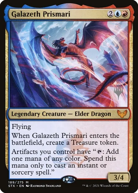 Galazeth Prismari, Magic card PSTX 189p — Strixhaven: School of Mages Promos set
