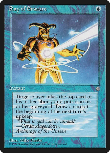 Rayon d'effacement, carte Magic ICE 93 — extension Ere Glaciaire