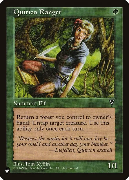 Quirion Ranger, Magic card PLST VIS-117 — The List set