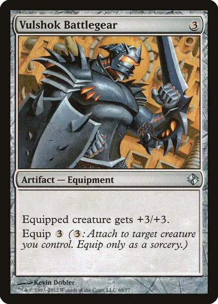 Vulshok Battlegear, Magic card DDI 68 — Duel Decks: Venser vs. Koth set