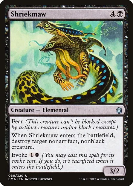 Shriekmaw, Magic card CMA 68 — Commander Anthology set