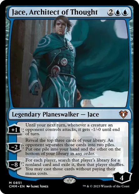 Jace, Architect of Thought, Magic card CMM 851 — Commander Masters set