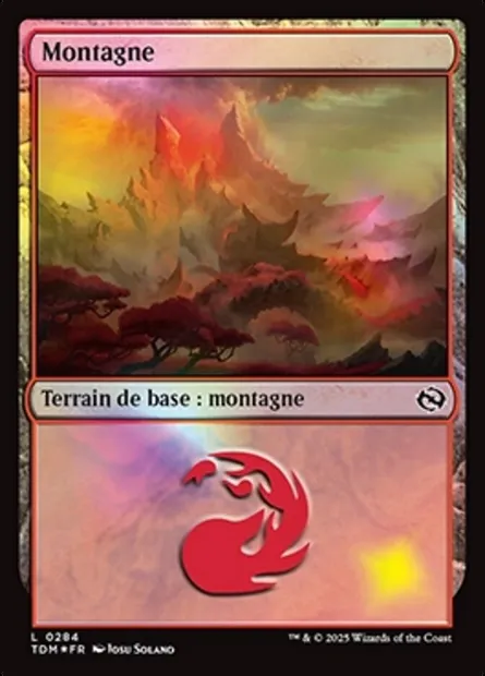 Montagne, carte Magic TDM 284 — extension Tarkir: Dragonstorm