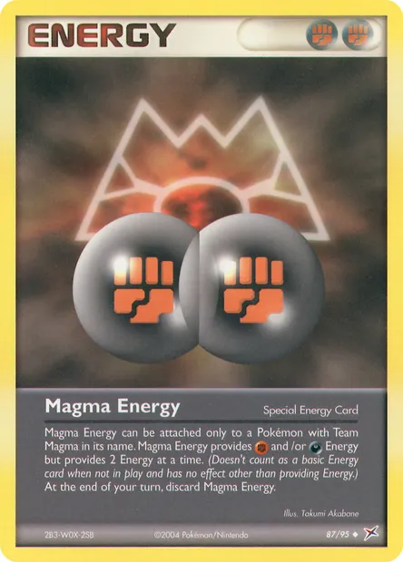 Magma Energy, Pokémon card MA 87 — Team Magma vs Team Aqua set