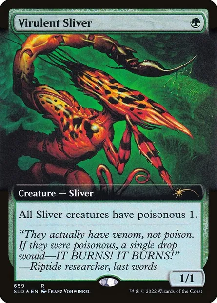 Virulent Sliver, Magic card SLD 659 — Secret Lair Drop set