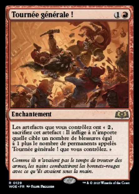 Tournée générale !, carte Magic WOE 129 — extension Wilds of Eldraine