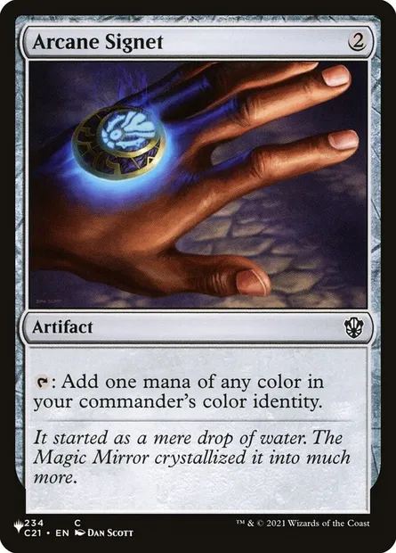 Arcane Signet, Magic card PLST C21-234 — The List set