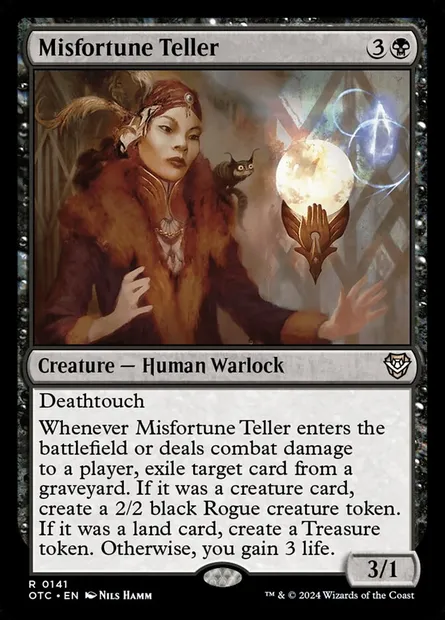 Misfortune Teller, Magic card OTC 141 — Outlaws of Thunder Junction Commander set