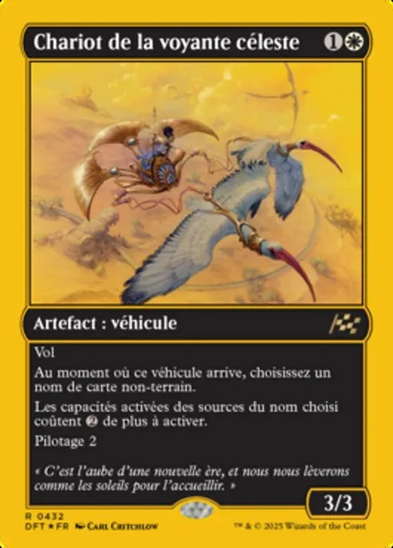 Chariot de la voyante céleste, carte Magic DFT 432 — extension Aetherdrift