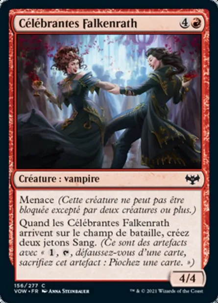 Célébrantes Falkenrath, carte Magic VOW 156 — extension Innistrad : noce écarlate