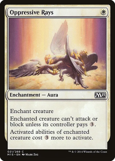 Oppressive Rays, Magic card M15 21 — Magic 2015 set