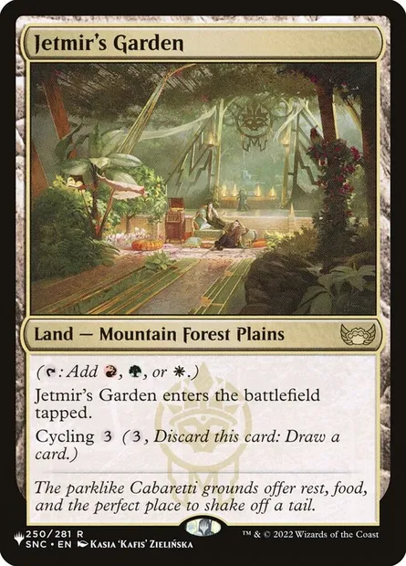 Jetmir's Garden, Magic card PLST SNC-250 — The List set
