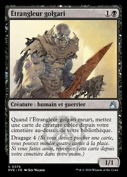 Étrangleur golgari, carte Magic RVR 76 — extension Ravnica Remastered