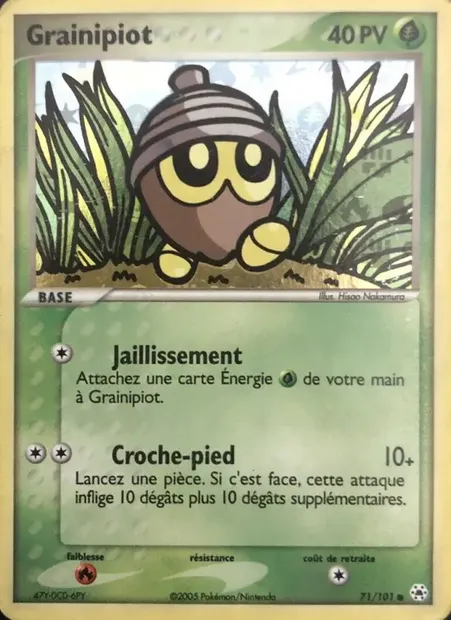 Grainipiot, carte Pokémon HL 71 — extension EX Légendes Oubliées