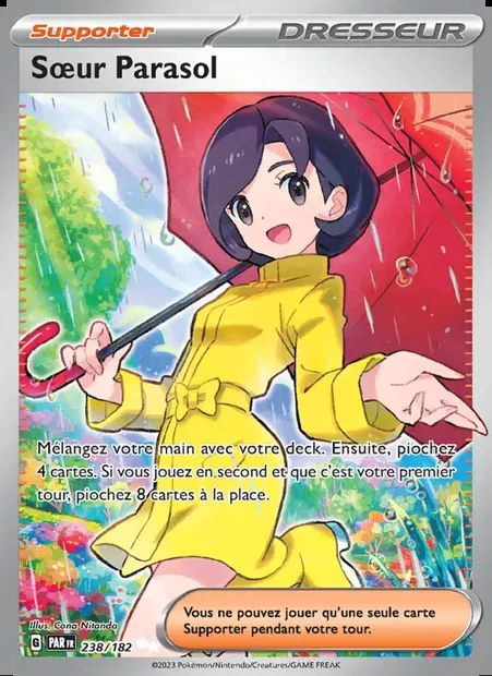 Sœur Parasol, carte Pokémon PAR 238 — extension Faille Paradoxe