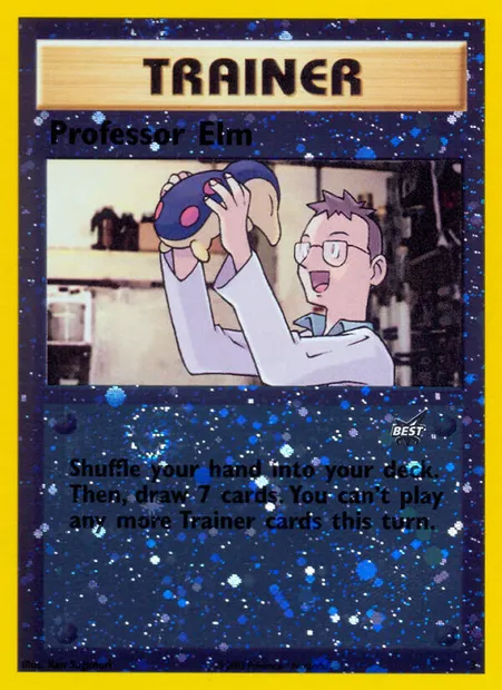 Professeur Orme, carte Pokémon BP 3 — extension Best of game
