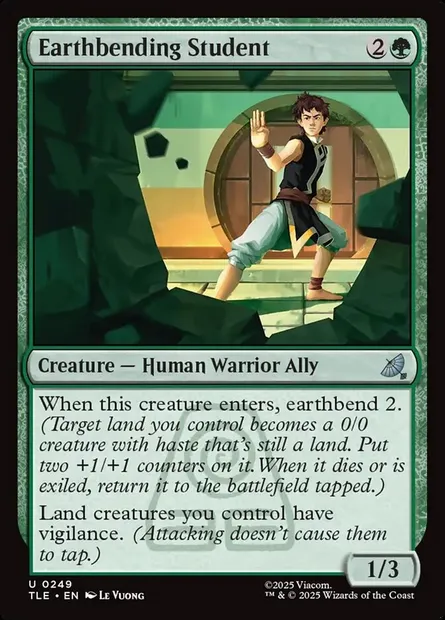 Earthbending Student, Magic card TLE 249 — Avatar: The Last Airbender Eternal set