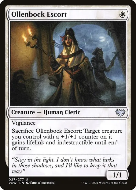 Ollenbock Escort, Magic card VOW 27 — Innistrad: Crimson Vow set