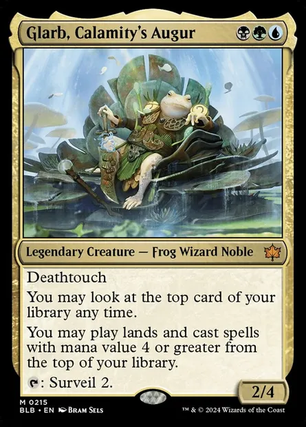 Glarb, Calamity's Augur, Magic card BLB 215 — Bloomburrow set