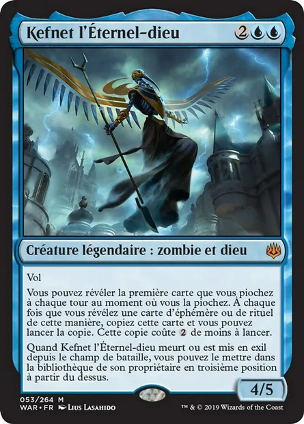Kefnet l'Éternel-dieu, carte Magic WAR 53 — extension La guerre des Planeswalkers