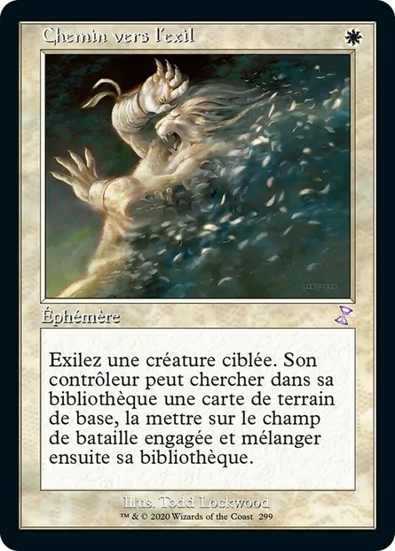 Chemin vers l'exil, carte Magic TSR 299 — extension Spirale Temporelle Remastered
