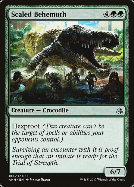 Scaled Behemoth, Magic card AKH 184 — Amonkhet set