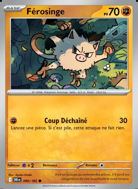 Férosinge, carte Pokémon DRI 090 — extension Rivalités Destinées