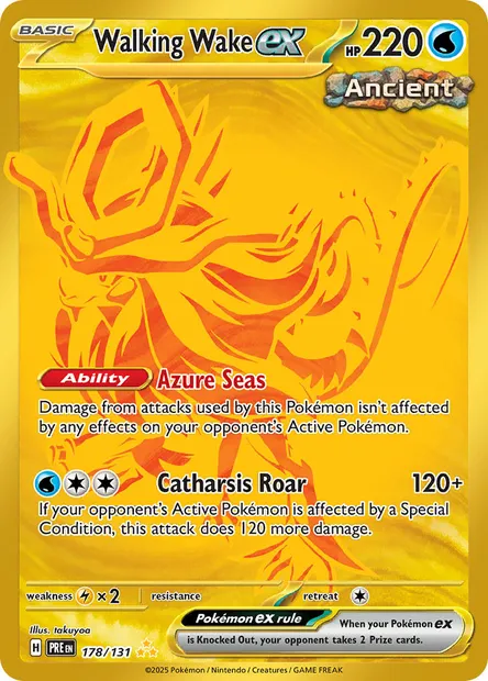 Walking Wake ex, Pokémon card PRE 178 — Prismatic Evolutions set