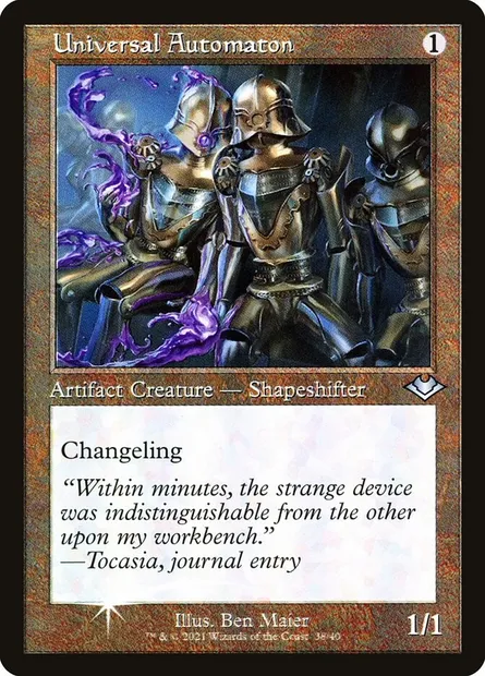 Universal Automaton, Magic card H1R 38 — Modern Horizons 1 Timeshifts set
