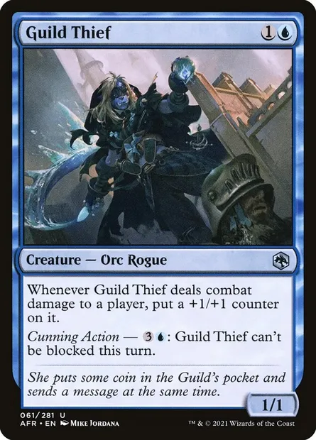 Guild Thief, Magic card AFR 61 — Adventures in the Forgotten Realms set