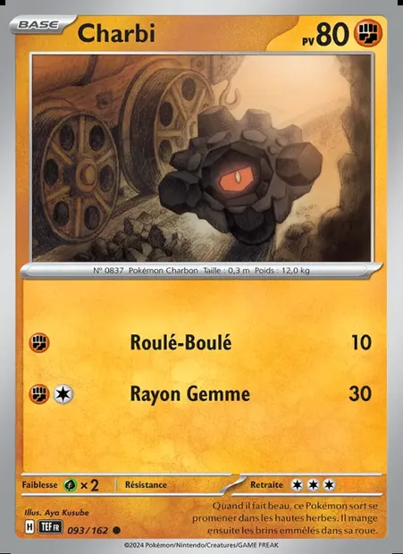 Charbi, carte Pokémon TEF 093 — extension Forces Temporelles