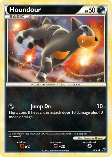 Houndour, Pokémon card UD 54 — Undaunted set