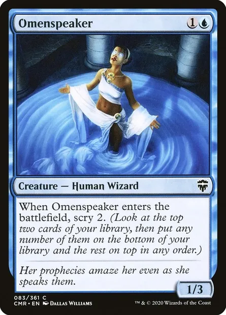 Omenspeaker, Magic card CMR 83 — Commander Legends set